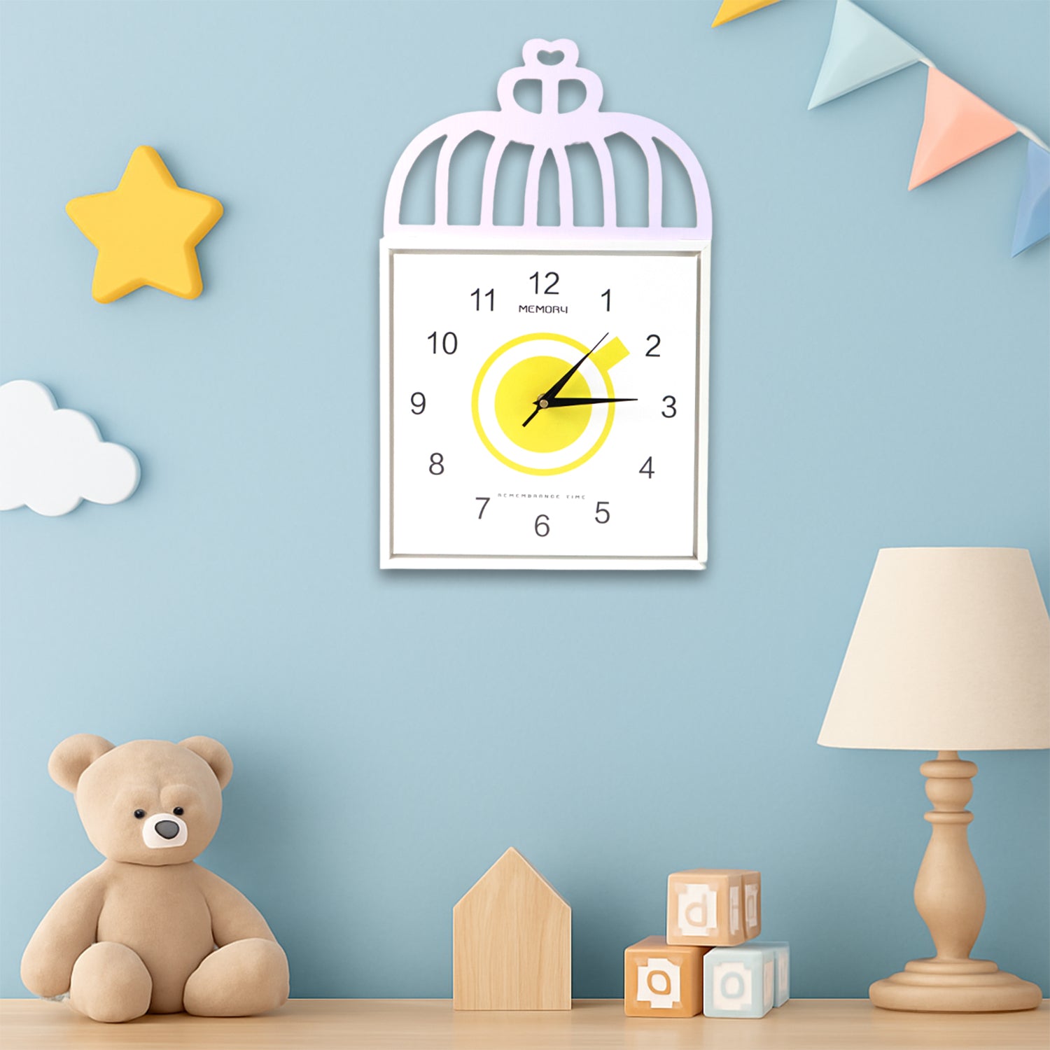 Decorative Square Wall Clock Battery Operated  1 Pc Decorative Square Wall Clock Battery Operated  1 Pc